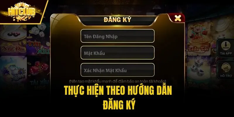 Thực hiện theo hướng dẫn đăng ký