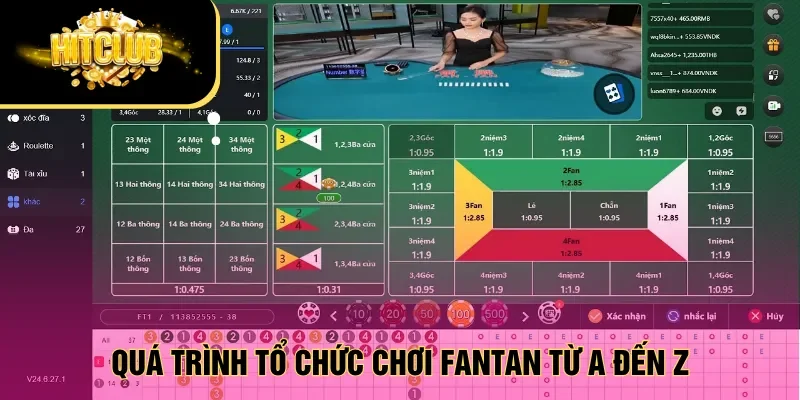 Quá trình tổ chức chơi Fantan từ A đến Z